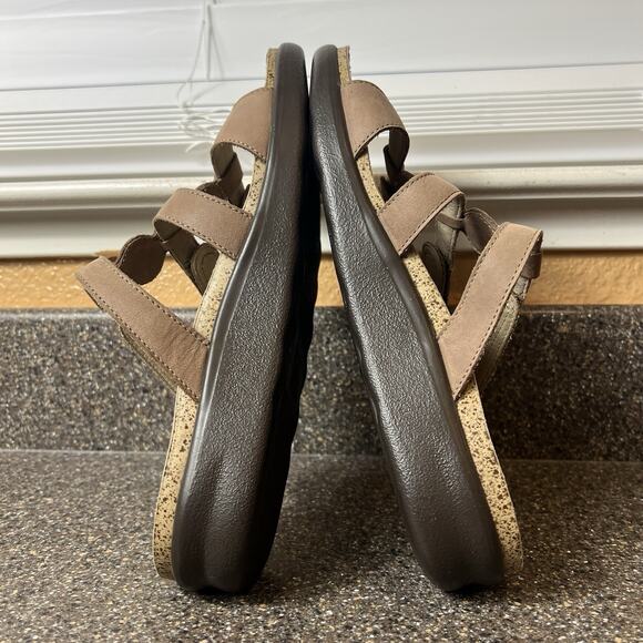 SAS Tripad Comfort Beige Womens Size 9 M Leather Sandals Slip On Slides Open Toe - Picture 5 of 10